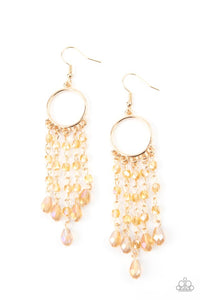 Paparazzi Jewelry Earrings Dazzling Delicious - Gold
