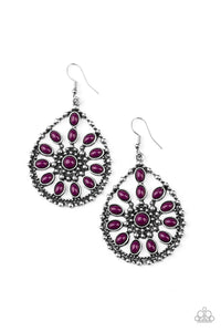 Paparazzi Jewelry Earrings Free To Roam - Purple