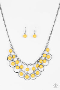 Paparazzi Jewelry Necklace Really Rococo - Yellow