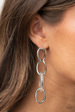 Load image into Gallery viewer, Paparazzi Jewelry Earrings Talk In Circles - White