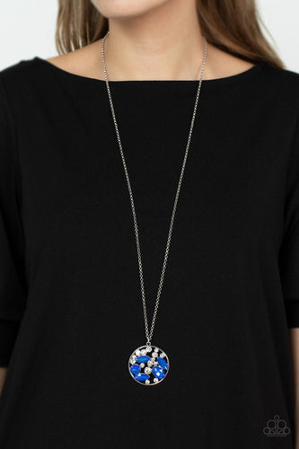 Paparazzi Jewelry Necklace Iridescently Influential - Blue