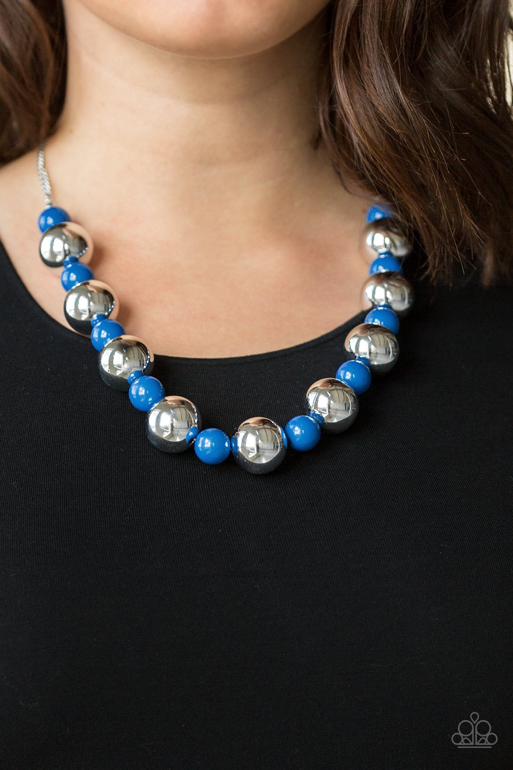 Paparazzi Jewelry Necklace Top Pop - Blue