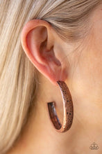Load image into Gallery viewer, Paparazzi Jewelry Earrings Rustic Revolution - Copper