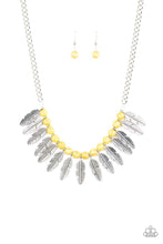Load image into Gallery viewer, Paparazzi Jewelry Necklace Desert Plumes - Yellow