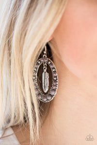 Paparazzi Jewelry Earrings Put Up A FLIGHT - Silver
