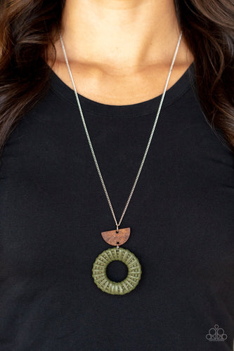 Paparazzi Jewelry Necklace Homespun Stylist - Green