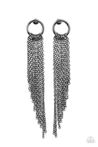 Paparazzi Jewelry Earrings Divinely Dipping - Black