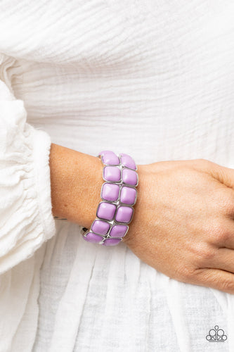Paparazzi Jewelry Bracelet Double The DIVA-ttitude - Purple
