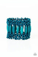 Load image into Gallery viewer, Paparazzi Jewelry Wooden Barbados Beach Club - Blue