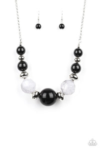Paparazzi Jewelry Necklace Daytime Drama - Black