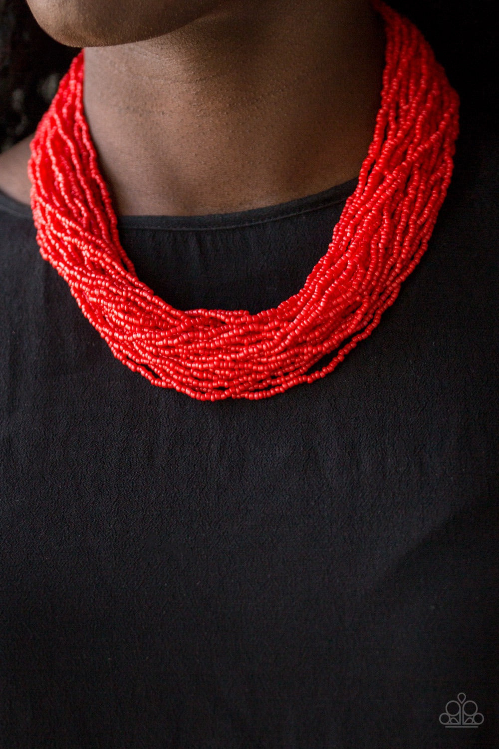Paparazzi Jewelry Necklace The Show Must Congo On Red