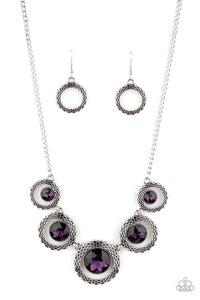 Paparazzi Jewelry Necklace PIXEL Perfect - Purple