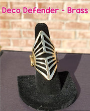 Load image into Gallery viewer, Paparazzi Jewelry Ring Deco Defender Brass
