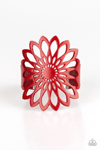 Paparazzi Jewelry Bracelet Wildly Wildflower - Red