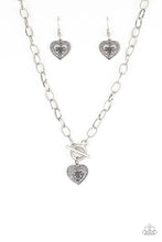 Load image into Gallery viewer, Paparazzi Jewelry Necklace Say No AMOUR - Silver