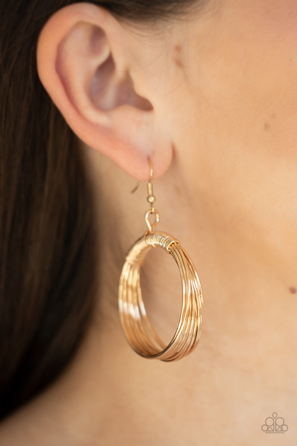 Paparazzi Jewelry Earrings Urban-Spun - Gold