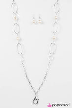 Load image into Gallery viewer, Paparazzi Jewelry Necklace A Role To SHINE For - White Lanyard