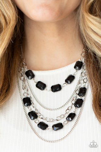 Paparazzi Jewelry Necklace Standout Strands - Black