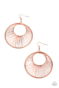Paparazzi Jewelry Earrings Artisan Applique - Copper