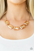Load image into Gallery viewer, Paparazzi Jewelry Necklace Heard It On The HEIR-Waves - Gold