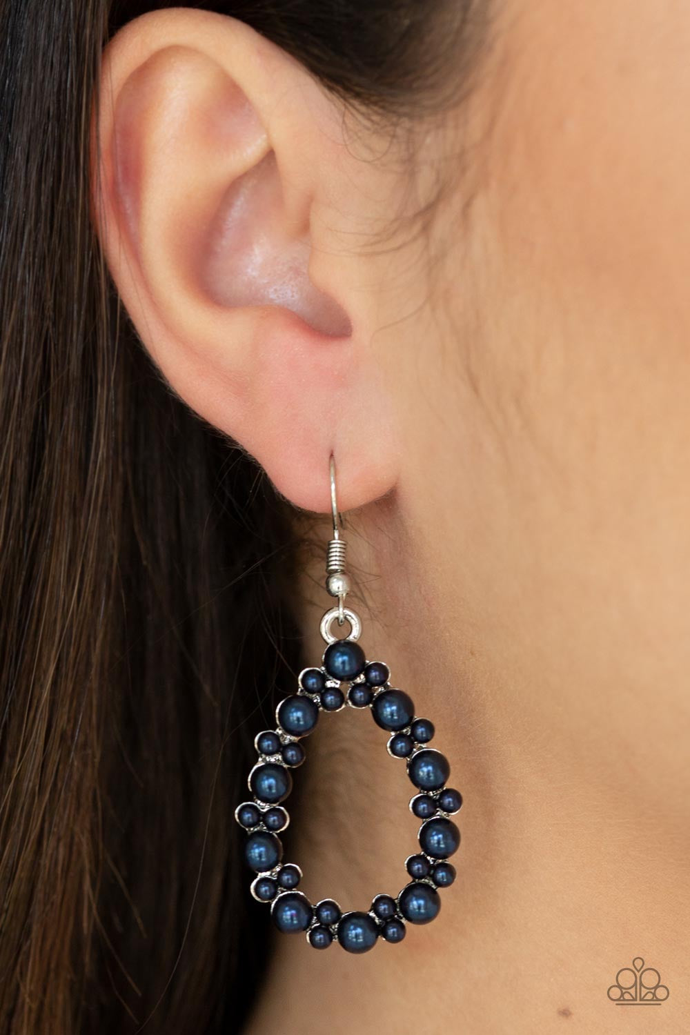 Paparazzi Jewelry Earrings Pearl Spectacular - Blue