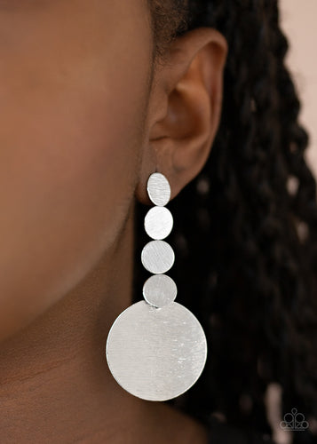 Paparazzi Jewelry Earrings Idolized Illumination - Silver