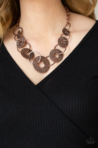 Paparazzi Jewelry Necklace Industrial Envy - Copper