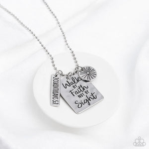 Paparazzi Jewelry Necklace Sunshine Sight - Silver