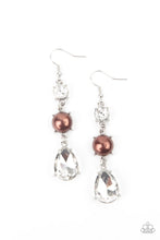 Load image into Gallery viewer, Paparazzi Jewelry Earrings Unpredictable Shimmer - Brown