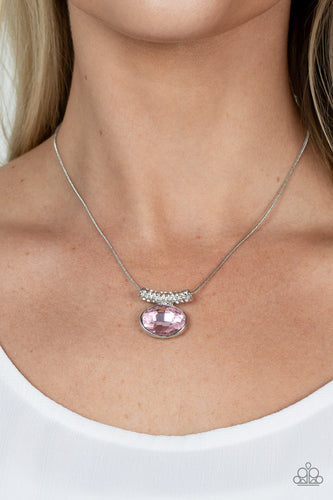 Paparazzi Jewelry Necklace Pristinely Prestigious - Pink