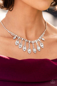 Paparazzi Jewelry Necklace REIGNING Romance - White