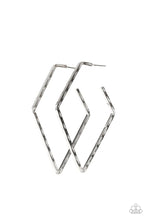 Load image into Gallery viewer, Paparazzi Jewelry Earrings Geo Grunge - Silver