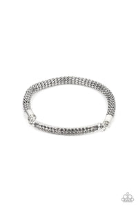 Paparazzi Jewelry Exclusive Bracelet Fearlessly Unfiltered - Silver