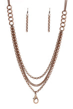 Load image into Gallery viewer, Paparazzi Jewelry Necklace Mechanical Mayhem - Copper