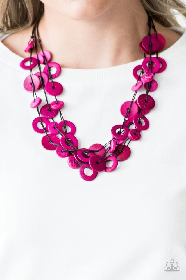 Paparazzi Jewelry Necklace Wonderfully Walla Walla - Pink
