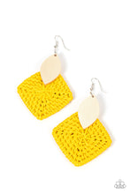 Load image into Gallery viewer, Paparazzi Jewelry Earrings Sabbatical WEAVE - Yellow