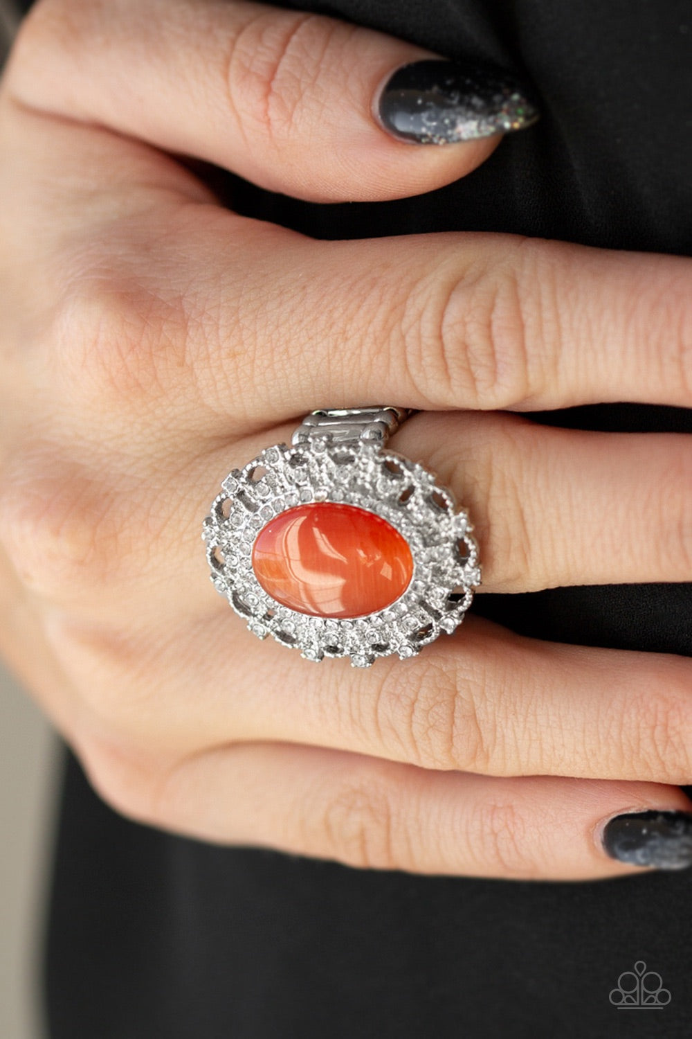 Paparazzi Jewelry Ring BAROQUE The Spell - Orange