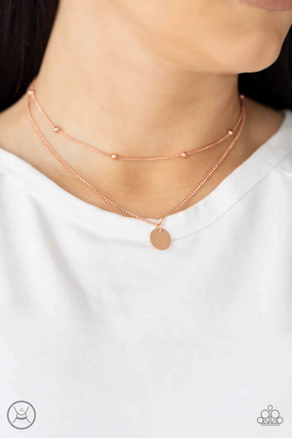 Paparazzi Jewelry Necklace Modestly Minimalist - Copper