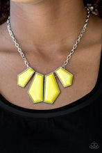 Load image into Gallery viewer, Paparazzi Jewelry Necklace Get Up and GEO - Yellow