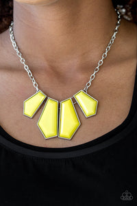 Paparazzi Jewelry Necklace Get Up and GEO - Yellow