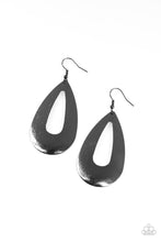 Load image into Gallery viewer, Paparazzi Jewelry Earrings Hand It OVAL! - Black
