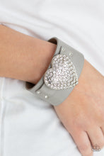 Load image into Gallery viewer, Paparazzi Jewelry Necklace Heartbreakingly Blingy/Flauntable Flirt Bracelet- Silver