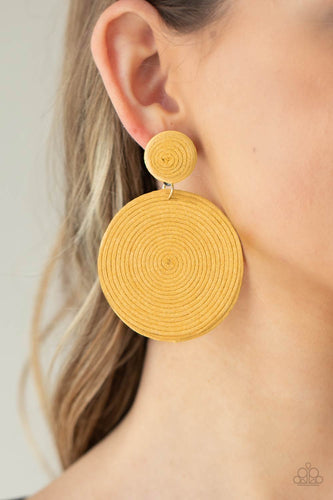 Paparazzi Jewelry Earrings Circulate The Room - Yellow