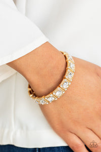 Paparazzi Jewelry Bracelet Blinged Out - Gold