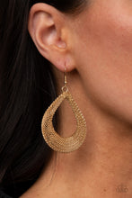 Load image into Gallery viewer, Paparazzi Jewelry Earrings A Hot MESH - Gold