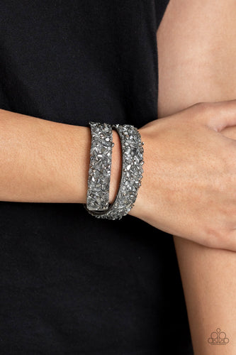 Paparazzi Jewelry Bracelet CRUSH To Conclusions - Silver