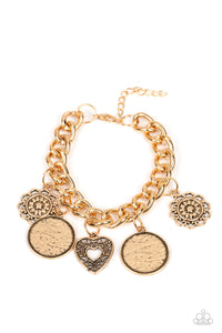 Paparazzi Jewelry Bracelet Complete CHARM-ony - Gold