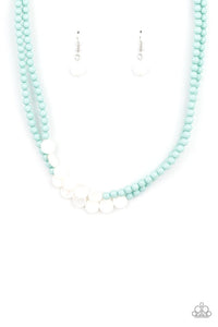 Paparazzi Jewelry Necklace Extended STAYCATION - Blue