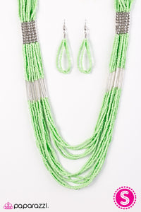 Paparazzi Jewelry Necklace Let It BEAD - Green