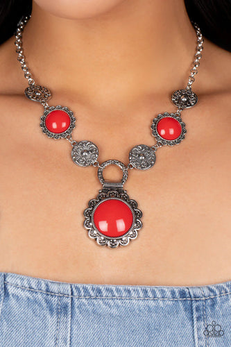 Paparazzi Jewelry Necklace/Bracelet Poppy Persuasion/Positively Poppy  - Red